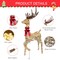 Warm White LED Reindeer Decoration, Indoor Outdoor Christmas Display